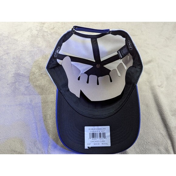 Chicago Cubs '47 MLB  Blue MVP Adjustable Strapback Hat Adjustable White/Blue - Picture 8 of 9